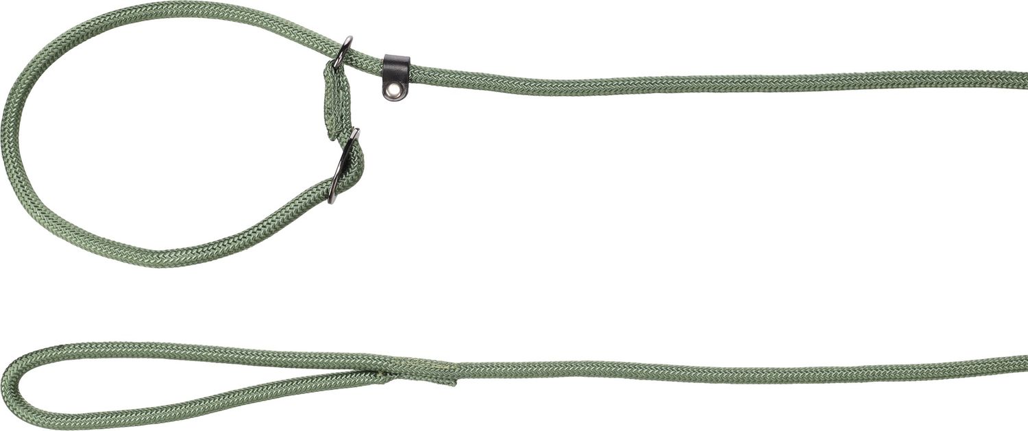 Hond Anti-trek looplijn Aiden Kaki 1,7m 10mm