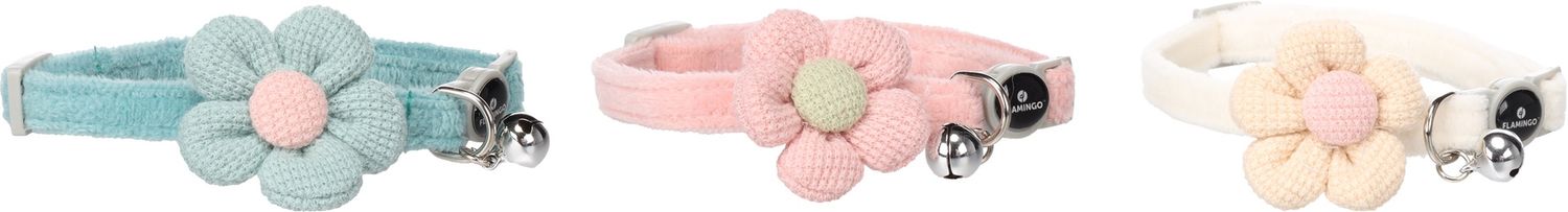 Kat Halsband met bloem Ada 20-35cm 12mm 561896
