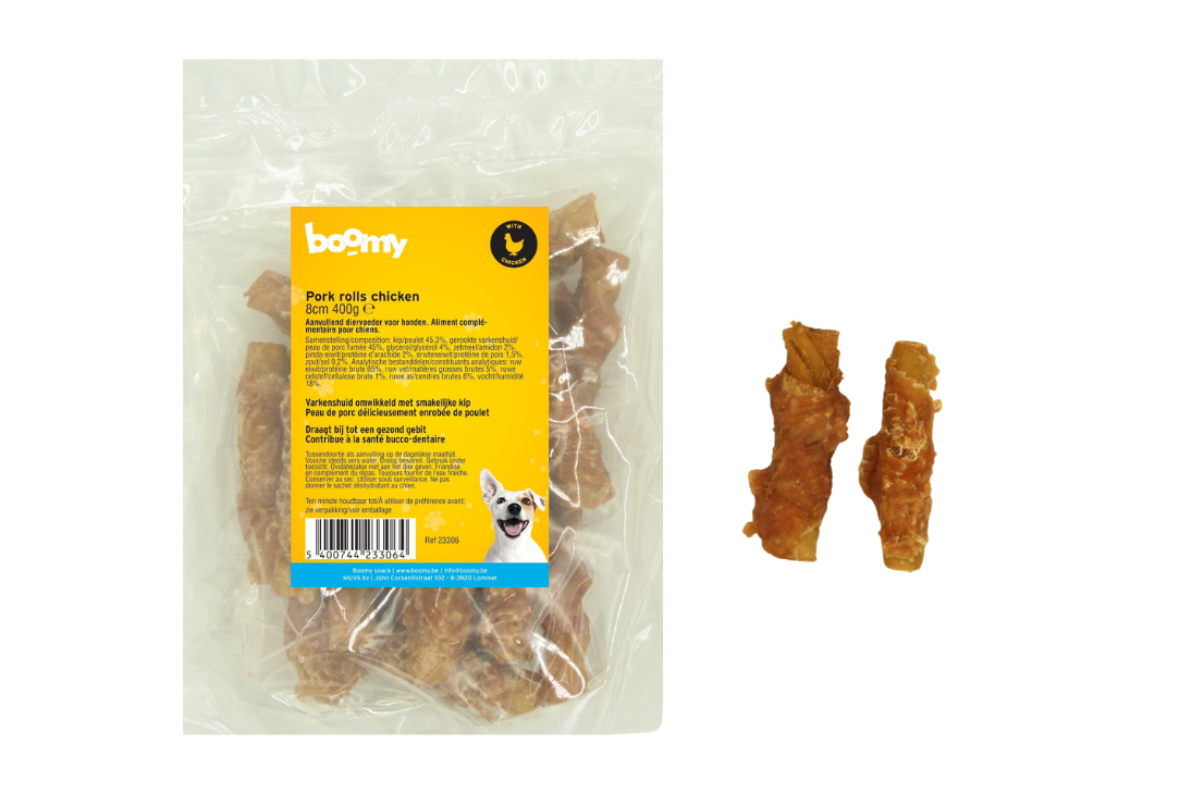 Pork rolls chicken 8cm 400g 23306