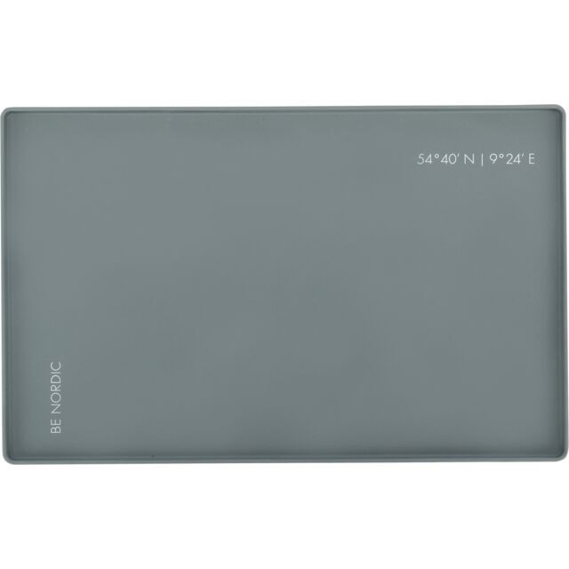 BE NORDIC placemat, silicone 48 × 30 cm, grijs  24575