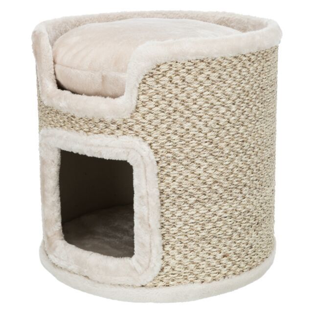 Cat Tower Ria 37 cm, lichtgrijs/natuur  44706
