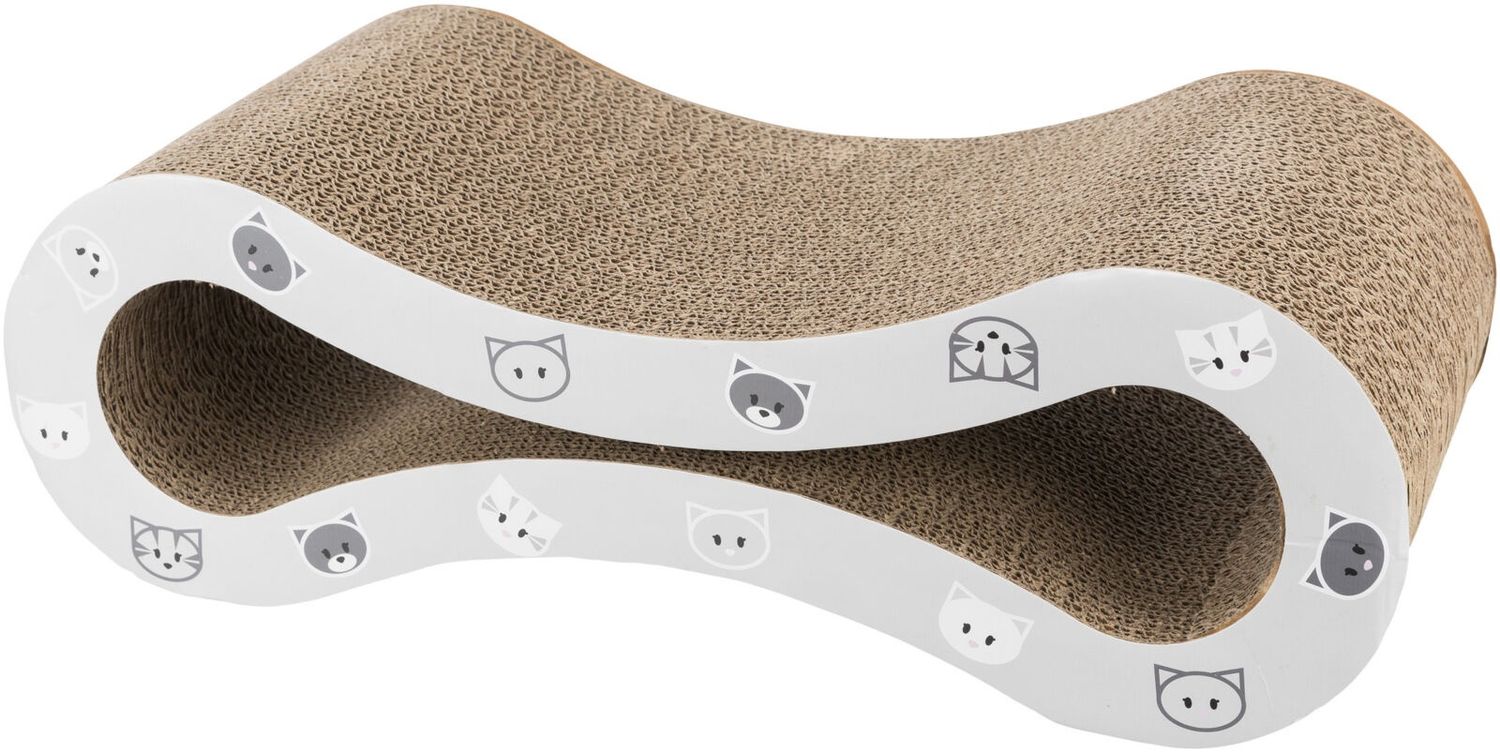 Krabgolf Mimi, karton, catnip 48 × 16 × 22 cm, grijs  48002