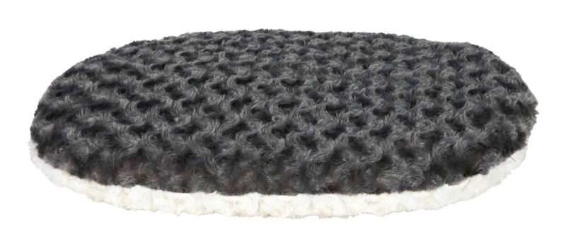 Kussen Kaline, gerecycled, ovaal 98 × 62 cm, grijs/crème  38956