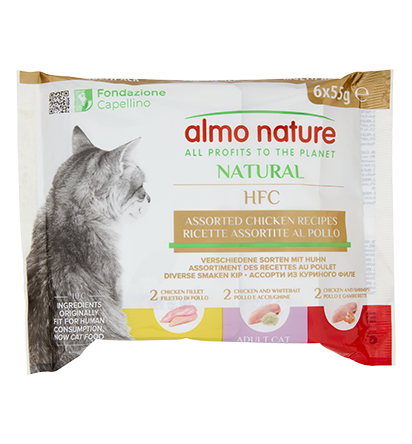HFC Cats 55g MultiPack Natural - kip recepten   A5950
