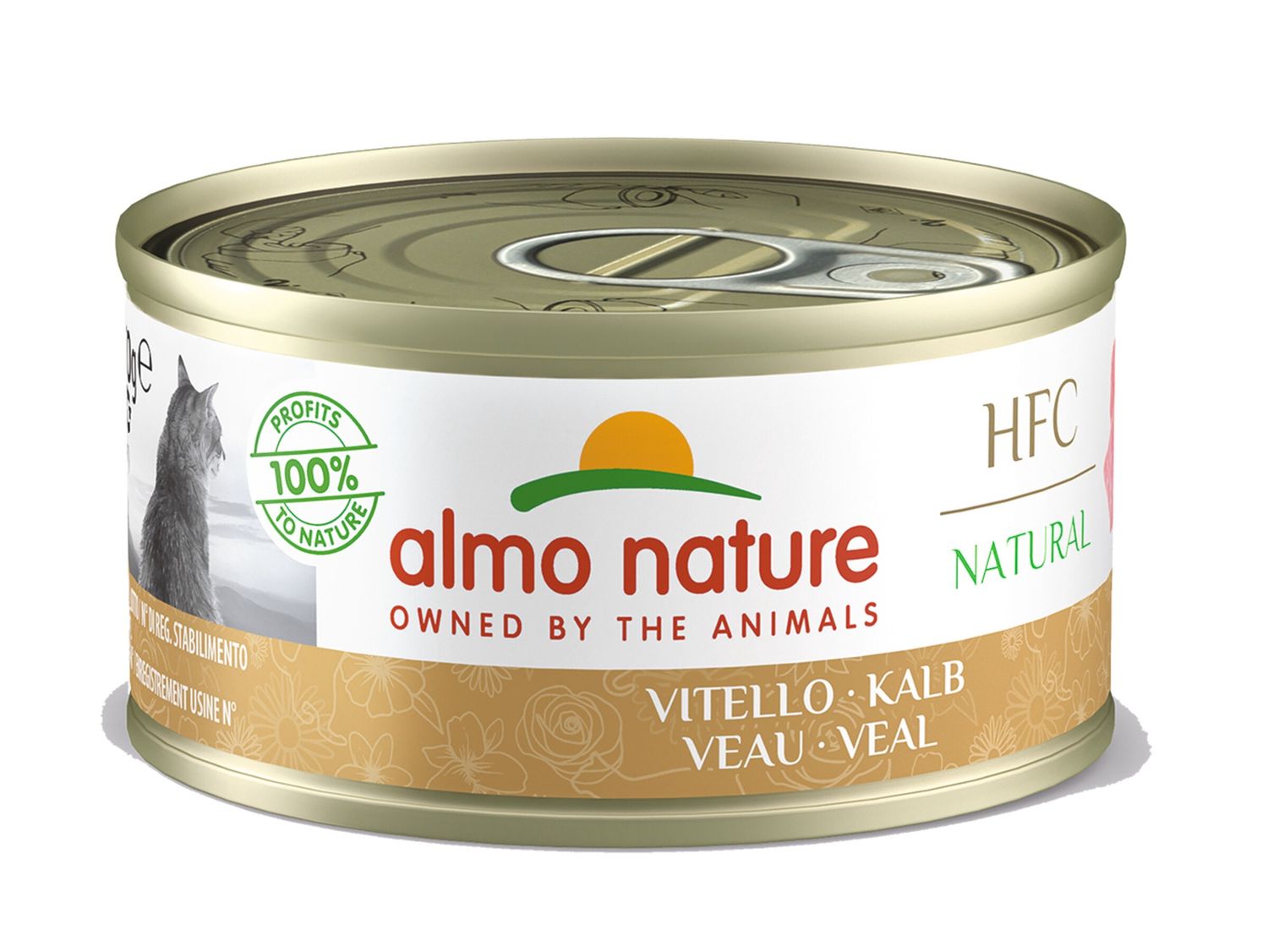 HFC Cats 70g Natural - kalfsvlees   A7101H