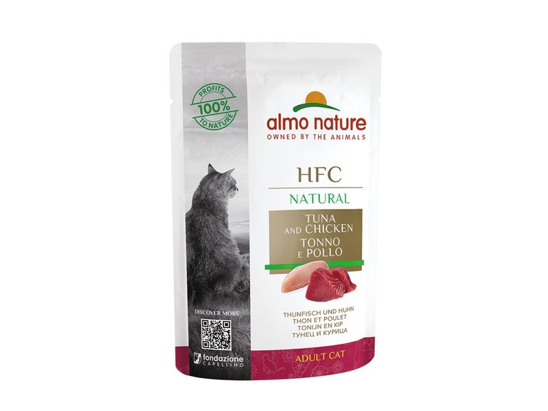 HFC Cats 55g Natural - tonijn en kip   A5805