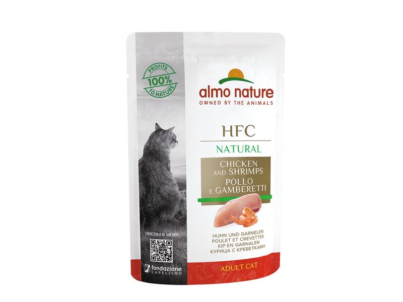 HFC Cats 55g Natural - kip en garnalen   A5802