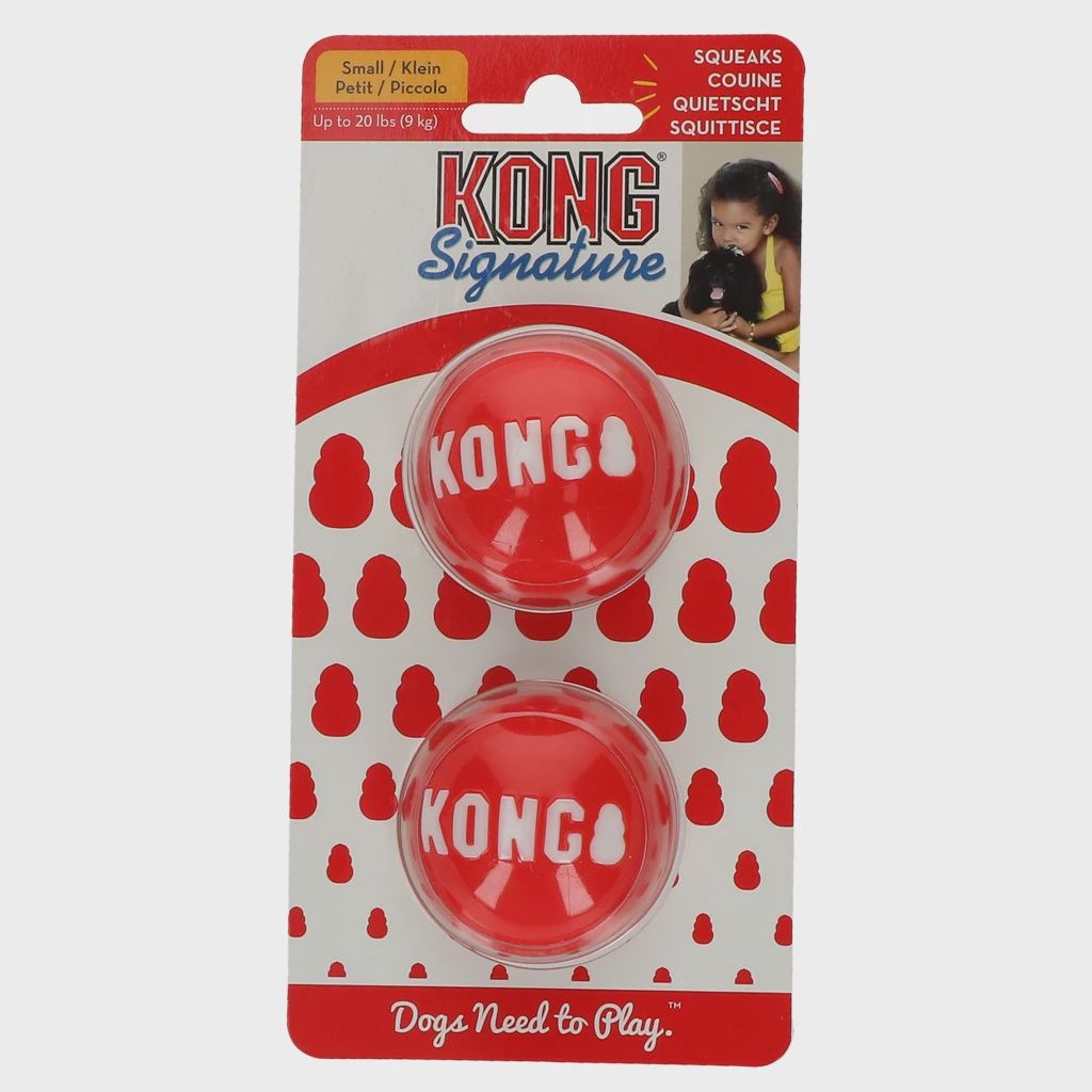 KONG Signature Balls 2-pk Sm  KONGSKB3E