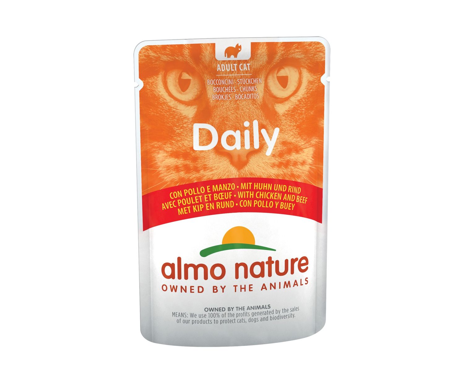 Daily Cats 70g met kip en rundvlees  A5271