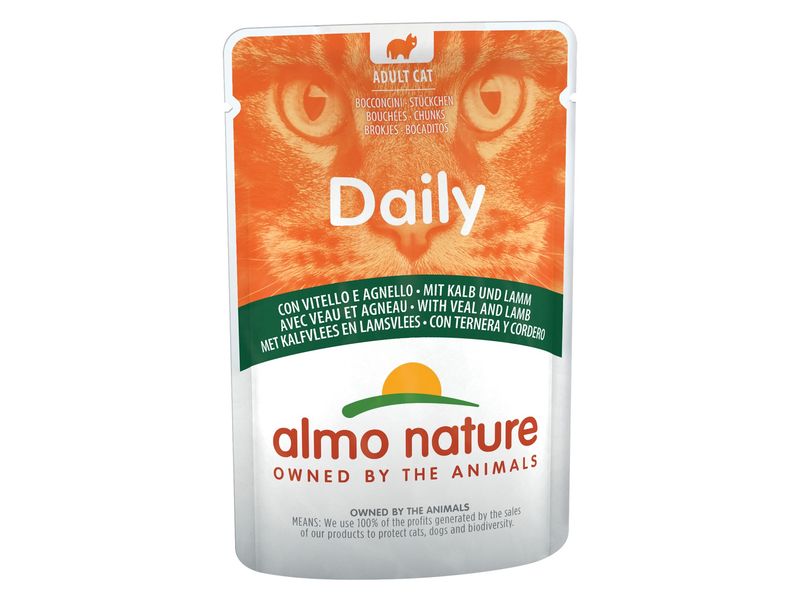 Daily Cats 70g met kalfsvlees en lamsvlees  A5277