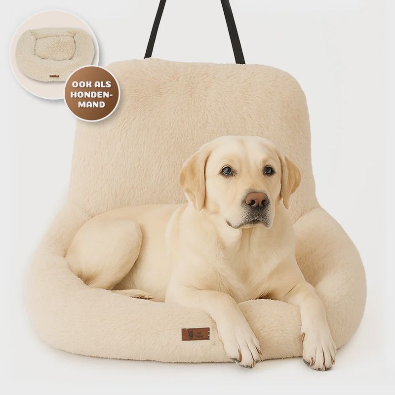 Fluffy Autostoel - Beige - L 65 x 100 x 15 cm 23021