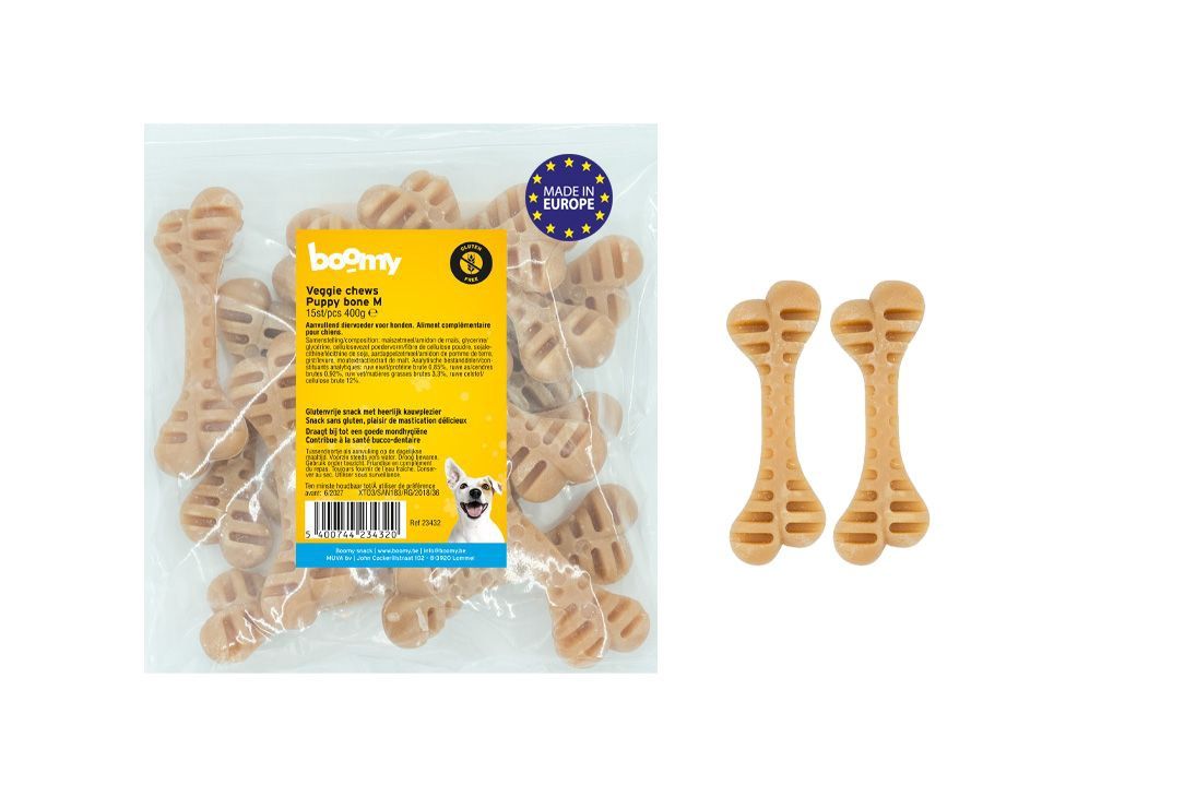 Veggie Chews Puppy bone M 15st 23432
