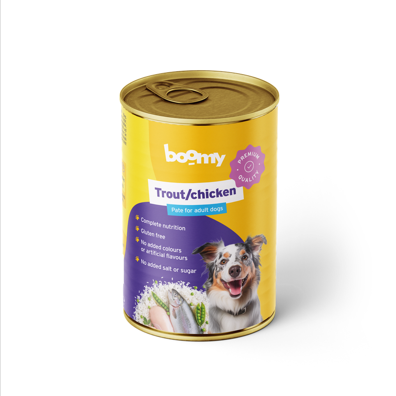 Blikvoeding trout/chicken 400g 40101