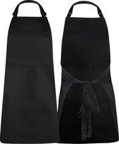 Wasschort waterdicht zwart leatherette 1320010