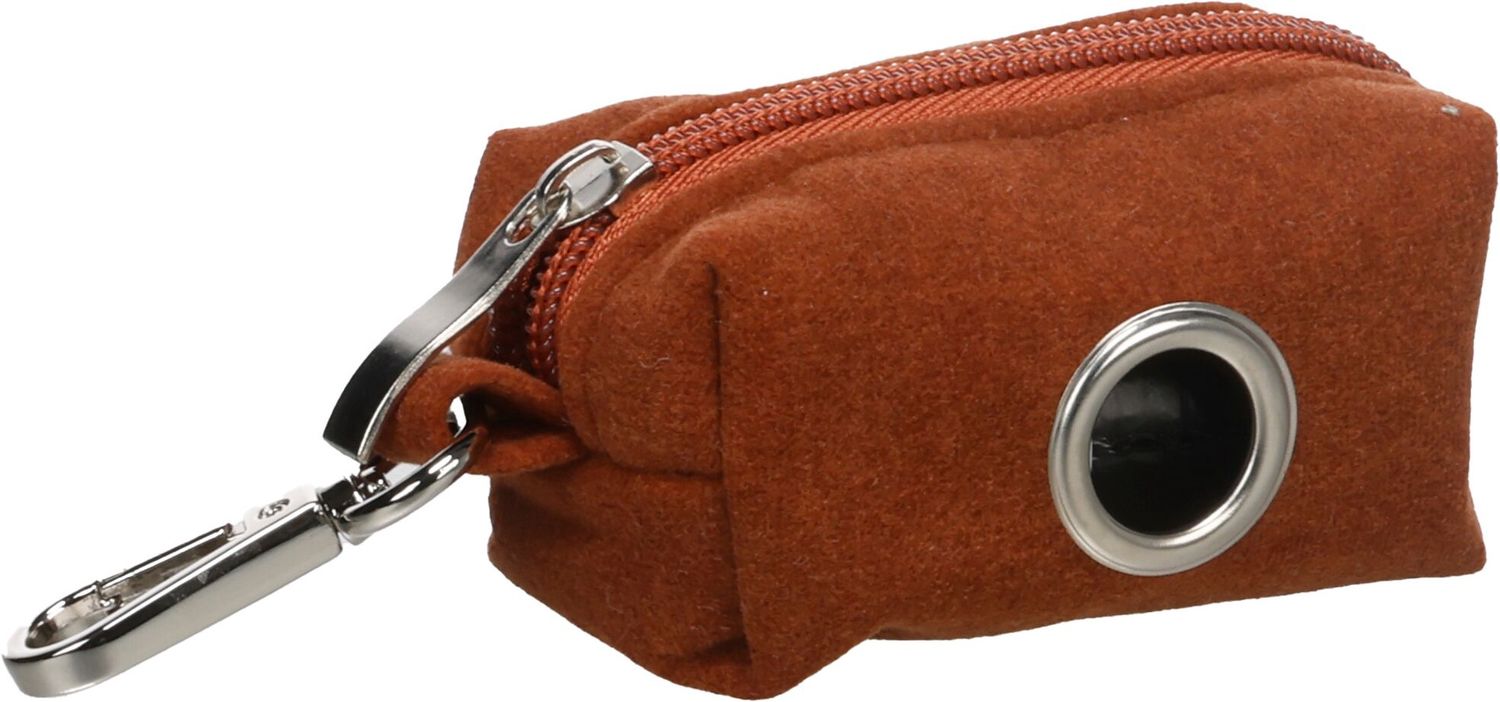 POEPZAKHOUDER VILTO COGNAC + 1 ROL 6x5,5x9CM 526036