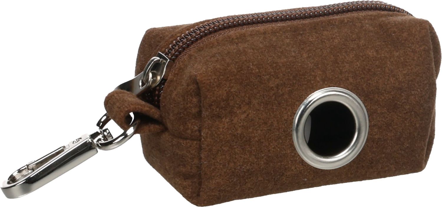 POEPZAKHOUDER VILTO BRUIN + 1 ROL 6x5,5x9CM 526035