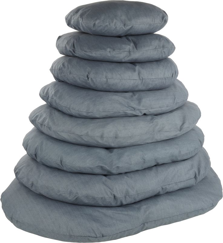 Kussen Firenze Ovaal Blauw 50x40x8cm 523204