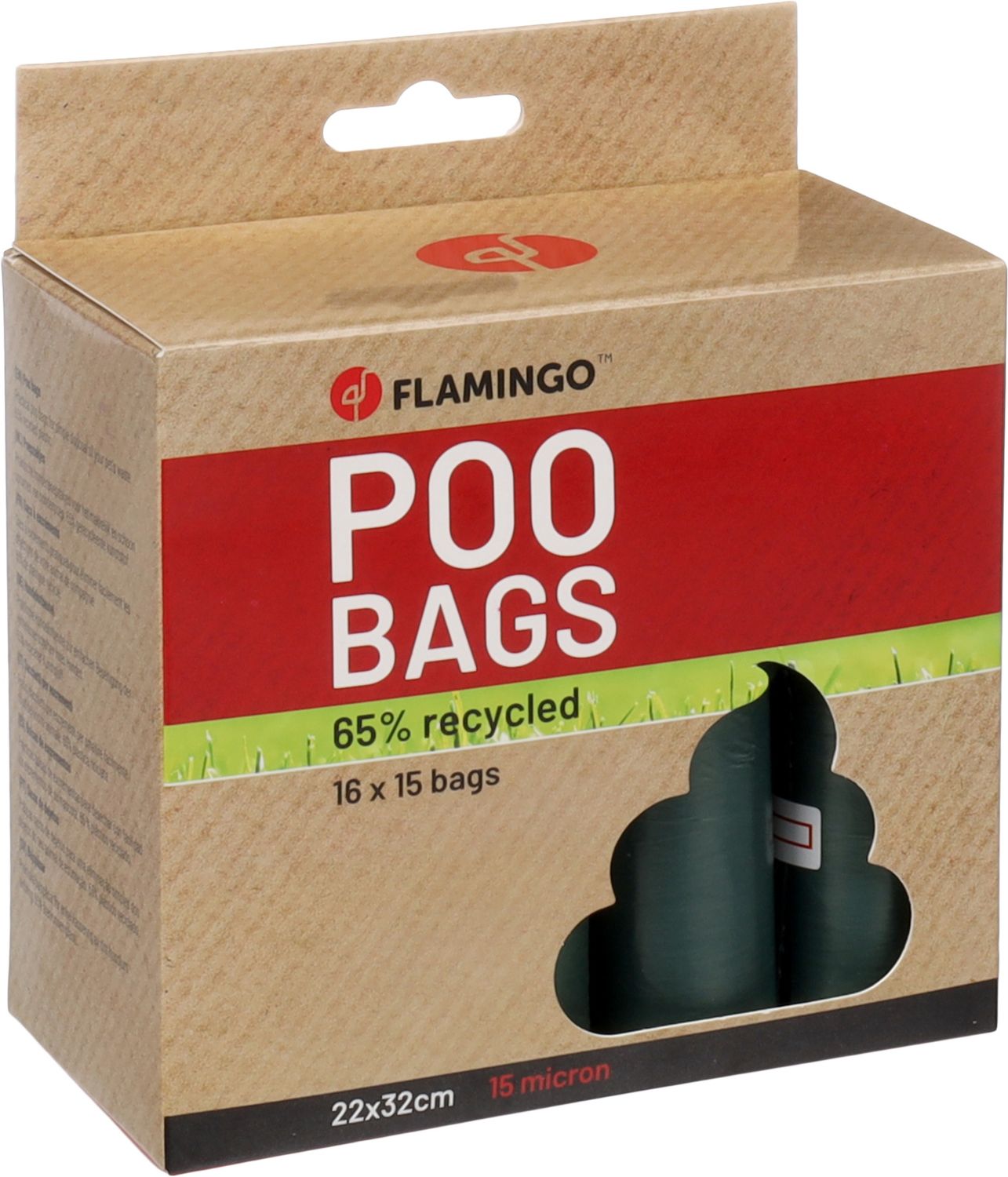 POEPZAK GERECYCLEERD POCO GROEN 16x15ST 524177