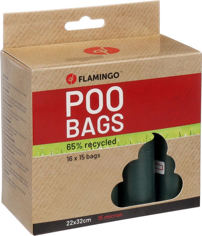 POEPZAK GERECYCLEERD POCO GROEN 16x15ST 524177