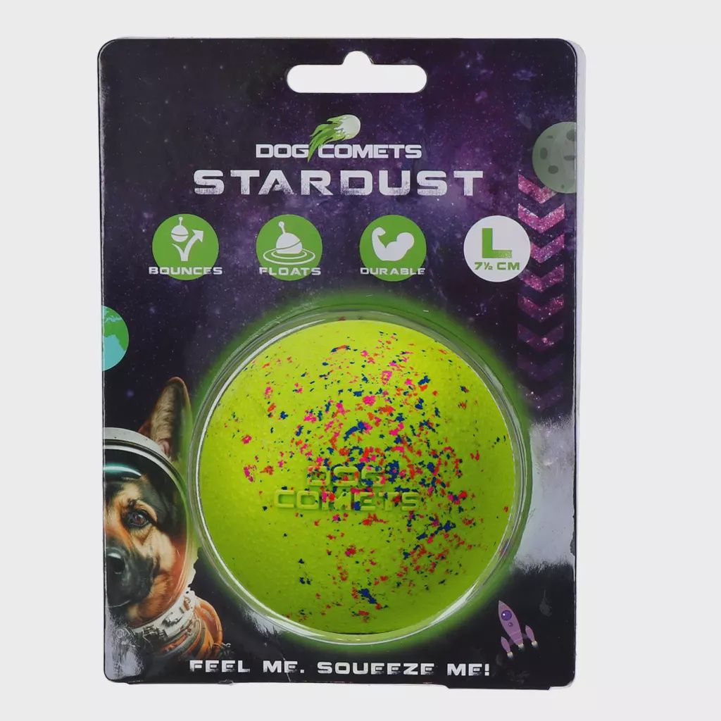 Dog Comets Ball Stardust Groen L COME014L