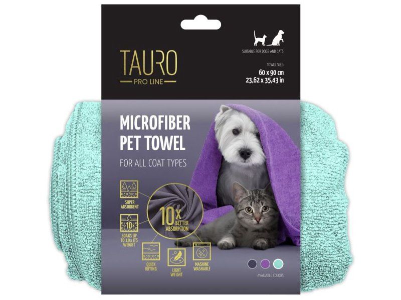 TAURO PRO LINE Microfiber Towel 60 x 90 mint 1350065M