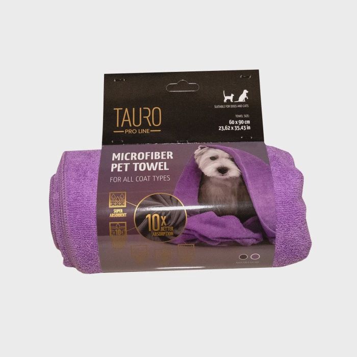TAURO PRO LINE Microfiber Towel 60 x 90 purple 1350065
