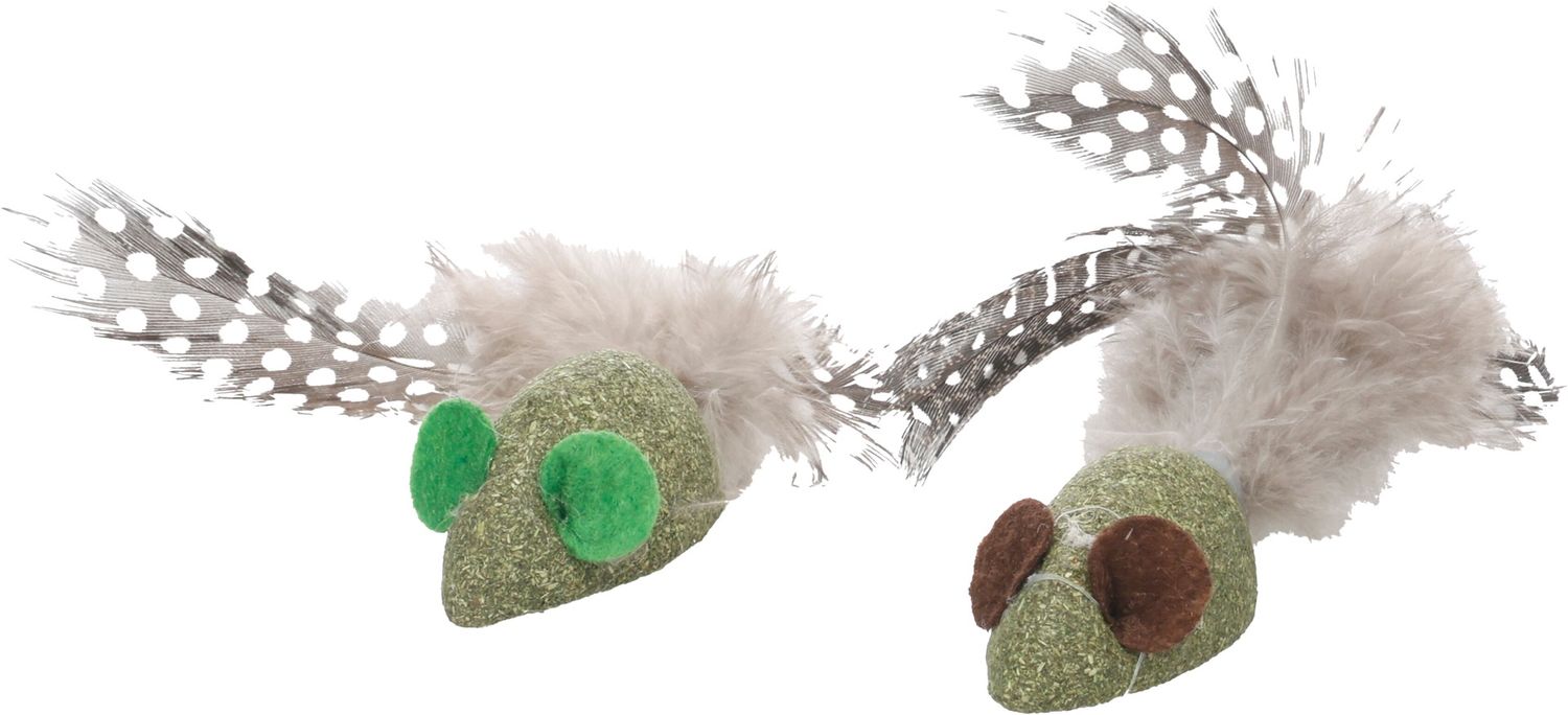 SPEELGOED KATTI MUIS MET VEREN S GROEN 11,5x2,5x2,5CM 562070