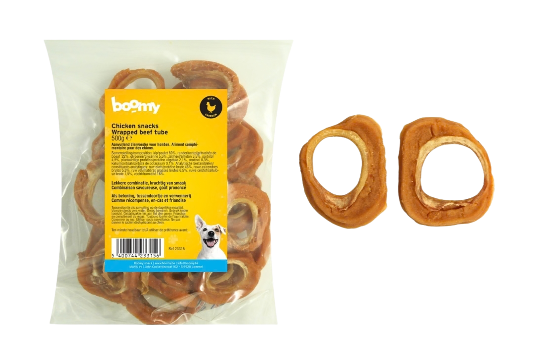 Chicken snacks wrapped beef tube 500g 23315