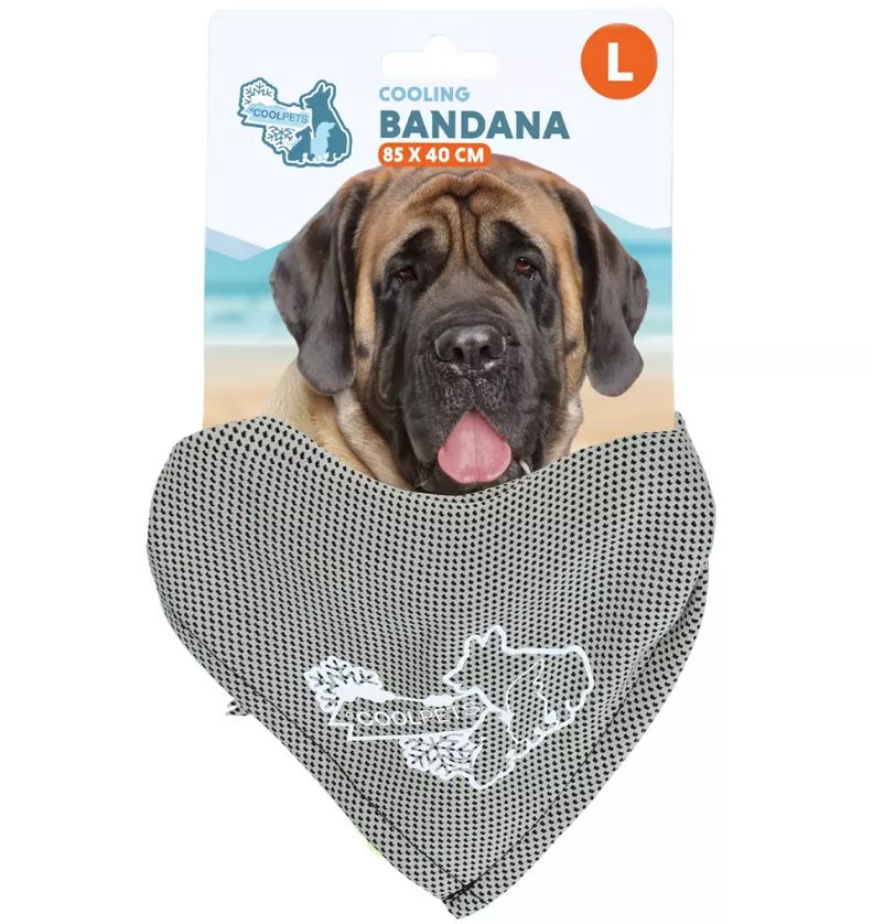 Coolpets Cooling Bandana Beige, 85x40cm, L COOL030L