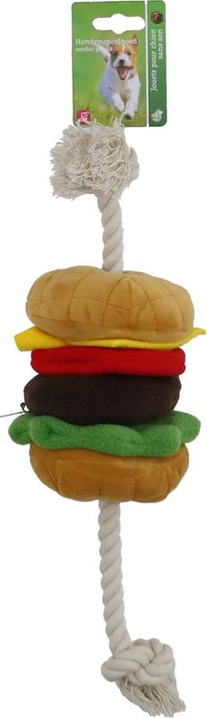 HAMBURGER PLUCHE + FLOSS + PIEP 40CM 020 5495