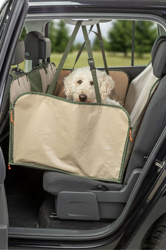 Autobeschermdeken met omkeerbare hoes, 1,61 × 2,1 m, olijfgroen/beige 13240