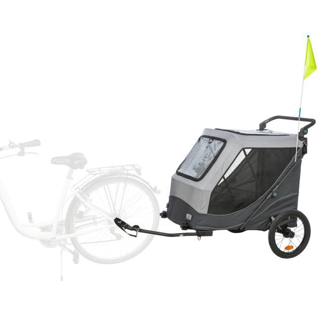 Fietskar, snelvouw-functie, XL: 87,5 × 97 × 93/150 cm, grijs 12799