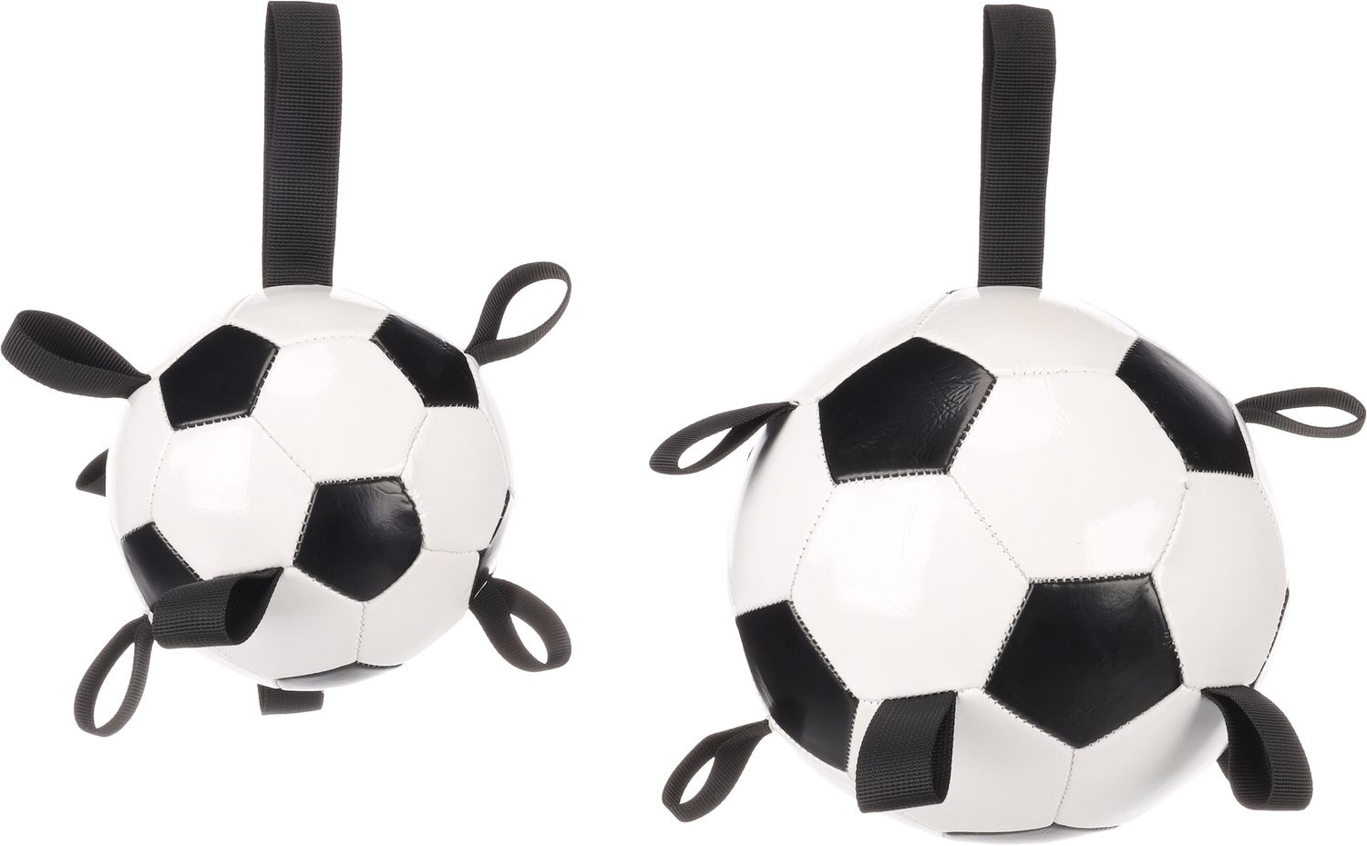 HS TOWA VOETBAL MET LINTEN LARGE 19CM WIT/ZWART 522603