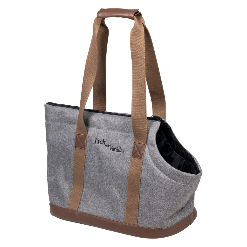 JV BIZOU Draagtas Grijs/Bruin-41x21x31cm 43/2030