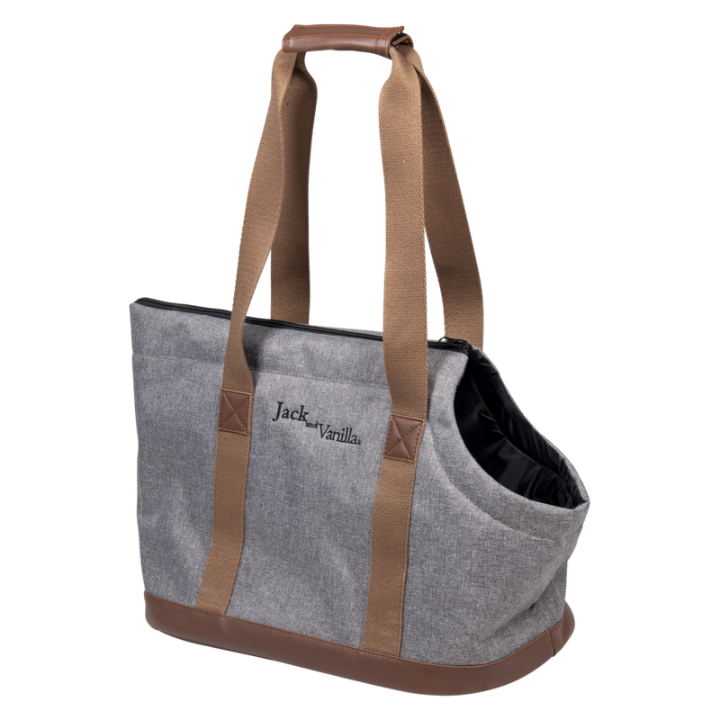 JV BIZOU Draagtas Grijs/Bruin-41x21x31cm 43/2030