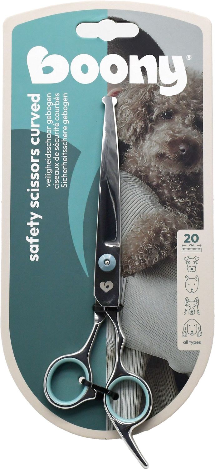 VEILIGHEIDSSCHAAR HOND GEBOGEN 20CM 022 4281
