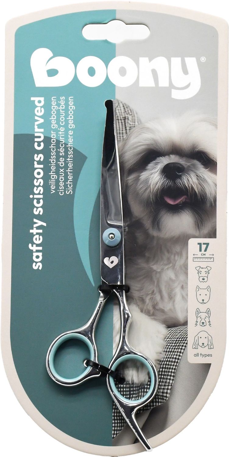 VEILIGHEIDSSCHAAR HOND GEBOGEN 17CM 022 4280