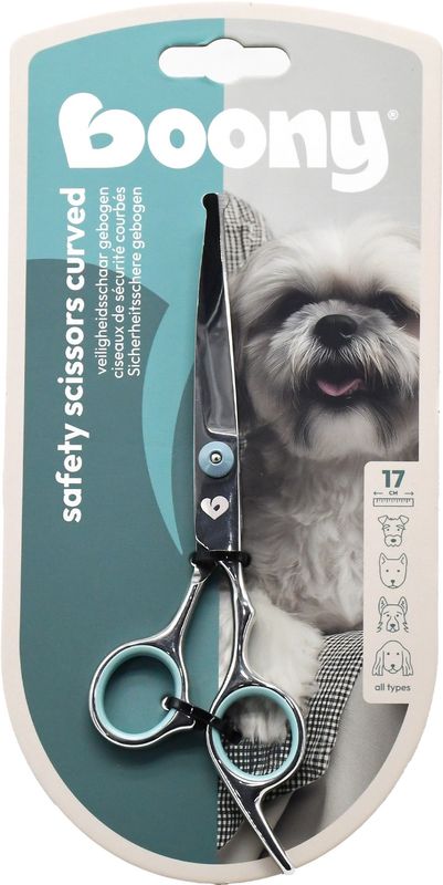 VEILIGHEIDSSCHAAR HOND GEBOGEN 17CM 022 4280