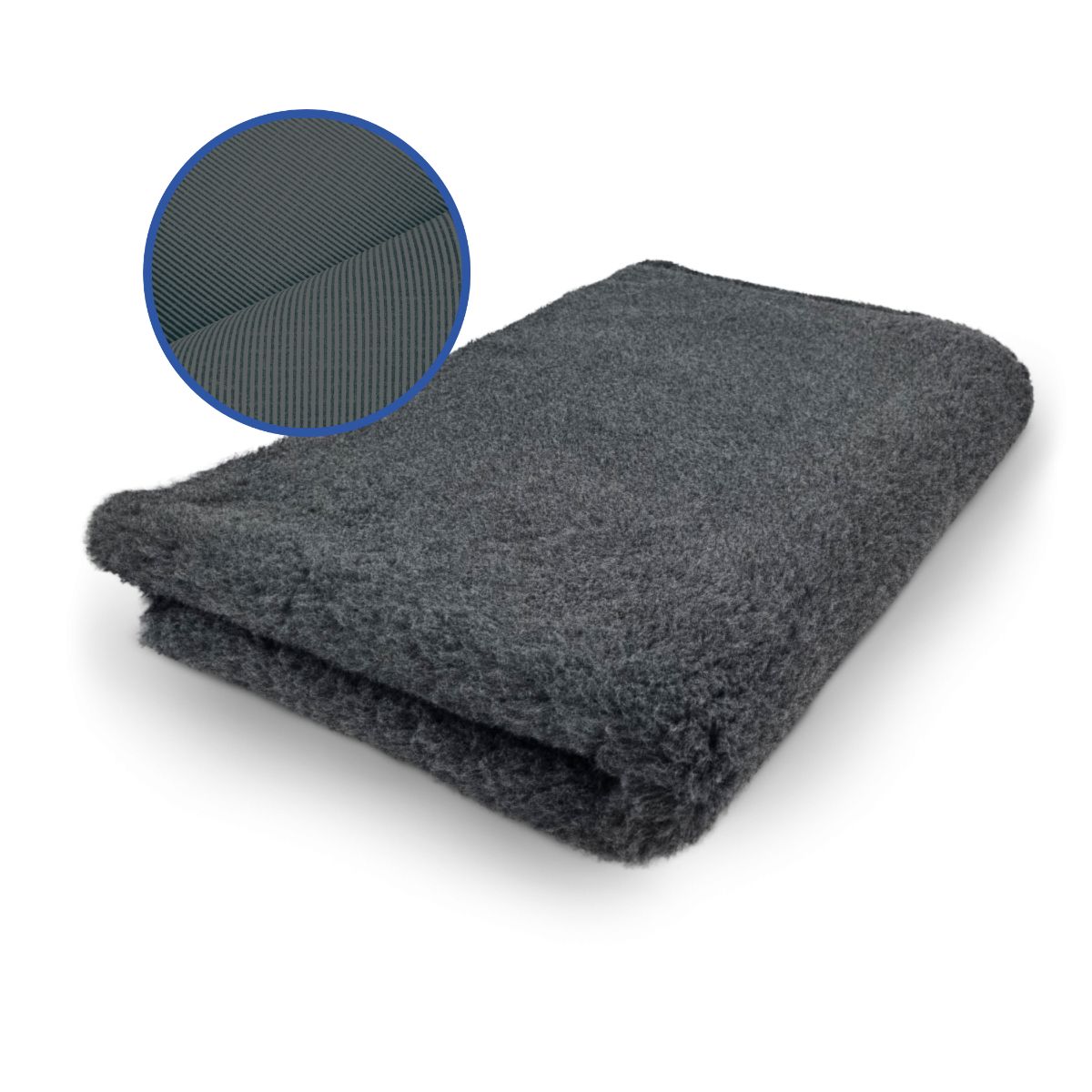 Vet Bed Antraciet Effen - Antislip Hondenmat - 75 x 50 cm 13-812-75