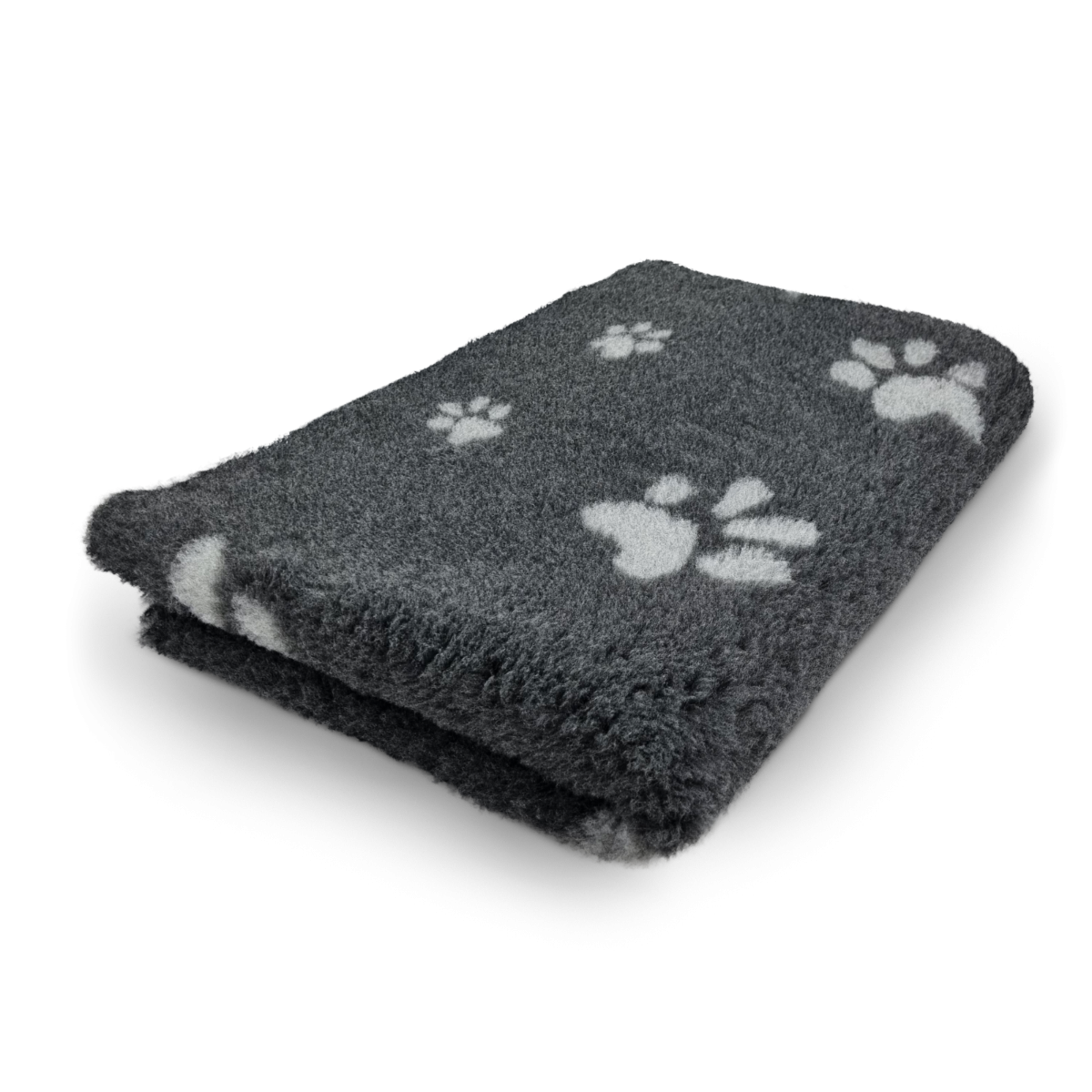 Vet Bed Antraciet Grijs met Voetprint Latex Anti Slip 75 x 50 cm 13-804-75