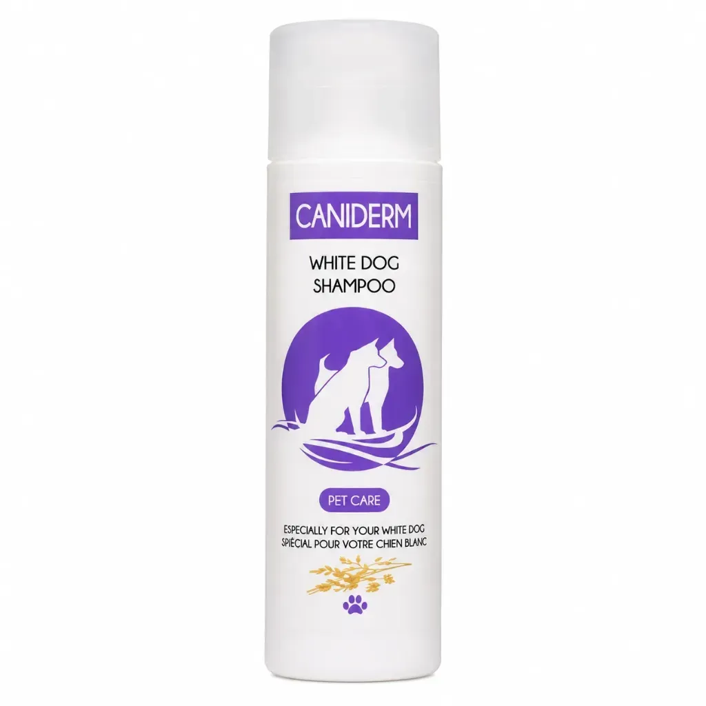 [1040030] CANIDERM WHITE DOG SHAMPOO 250ml (220 ml)