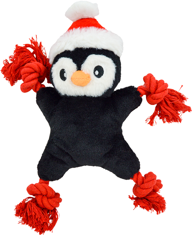 Jack and Vanilla Holidays Touwspeeltje pinguin Zwart-26cm-L 48/2305