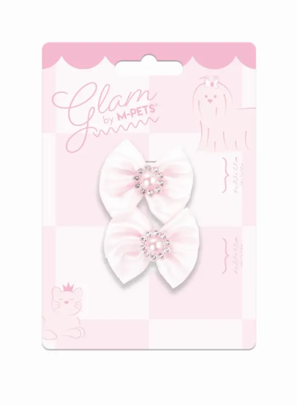 M-PETS GLAM Hair Accessories for pets rubber band with pearl Pink 60900799