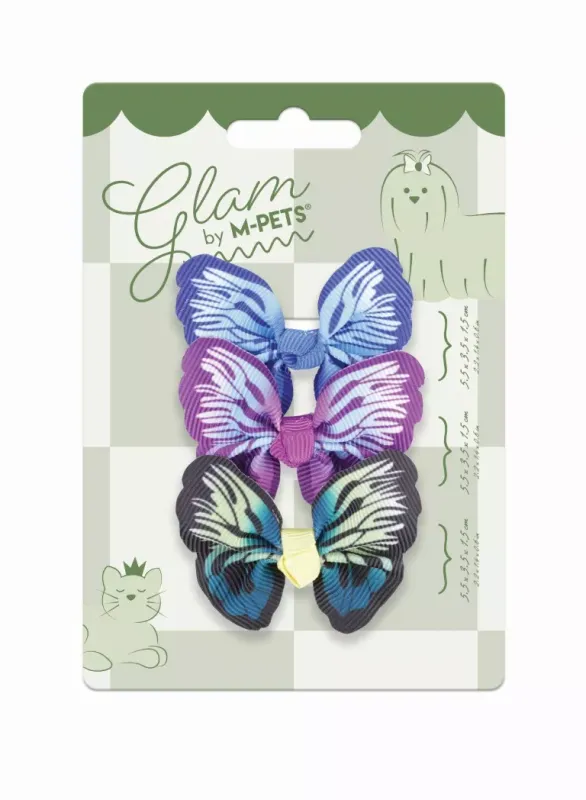 M-PETS GLAM Hair Accessories for pets rubber band Blue Purple Green 60900899