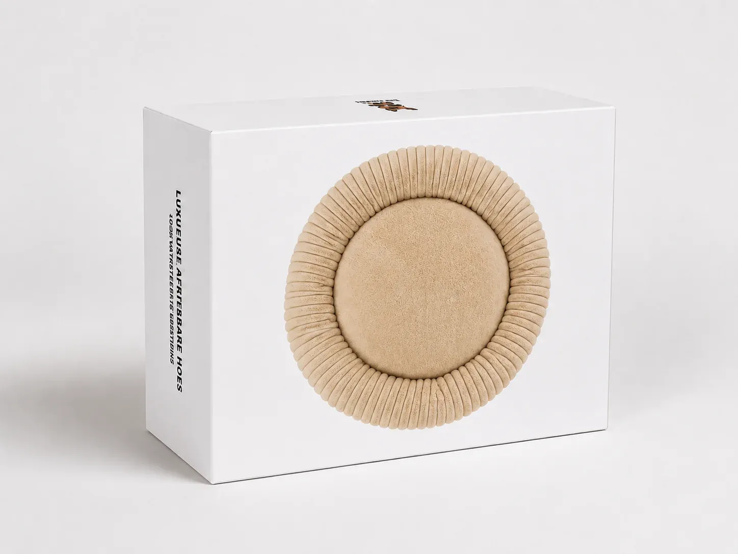Luxe Ribbel Hoes voor Orthopedische Donut - Beige - 120cm 23060