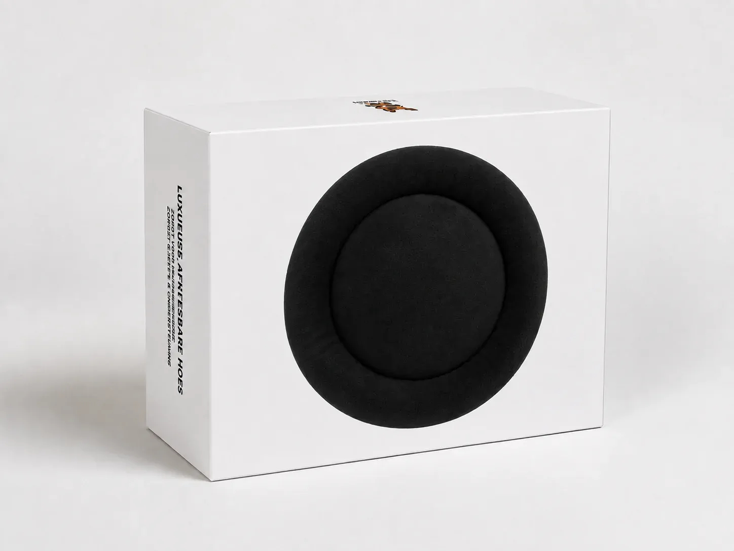 Luxe Ribbel Hoes voor Orthopedische Donut - Zwart - 100cm 23066