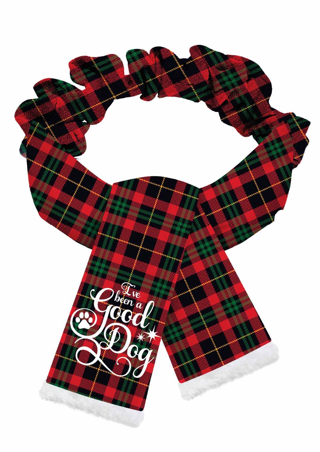 Sjaal Kerst Good Hond Rood Groen L 73081040