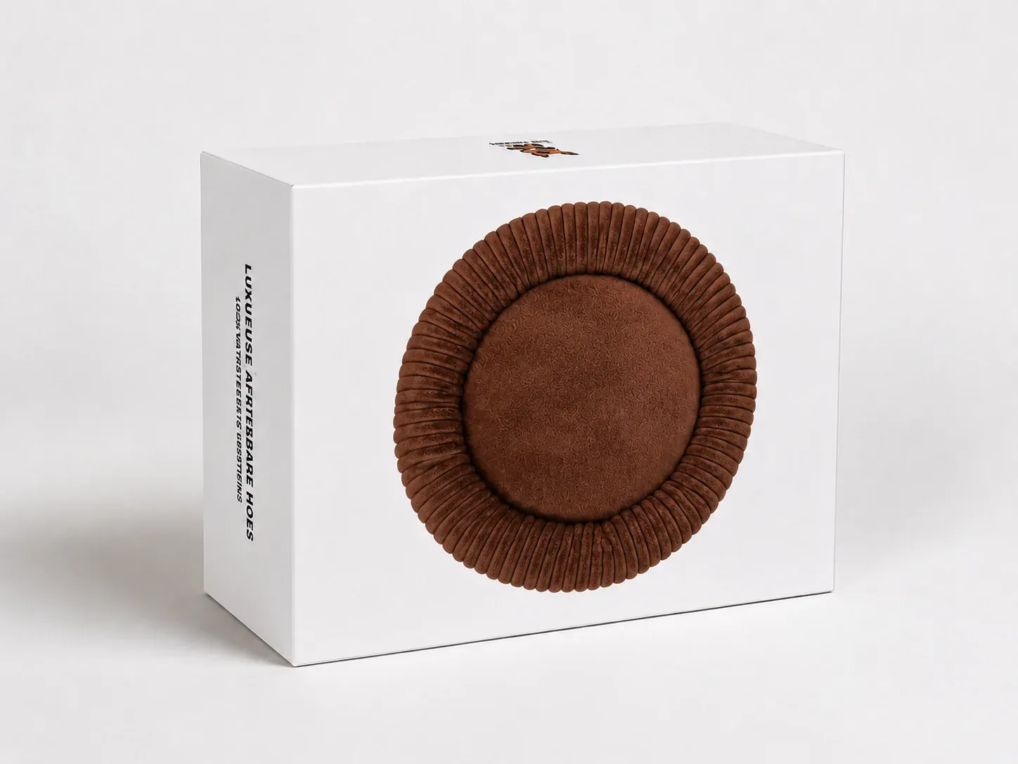 Luxe Ribbel Hoes voor Orthopedische Donut - Bruin - 120cm 23068