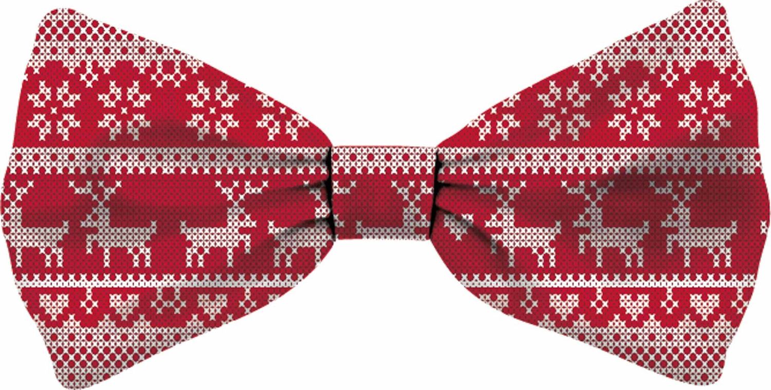 Vlinderdas Kerst Rood Rendier Kat S 73081008