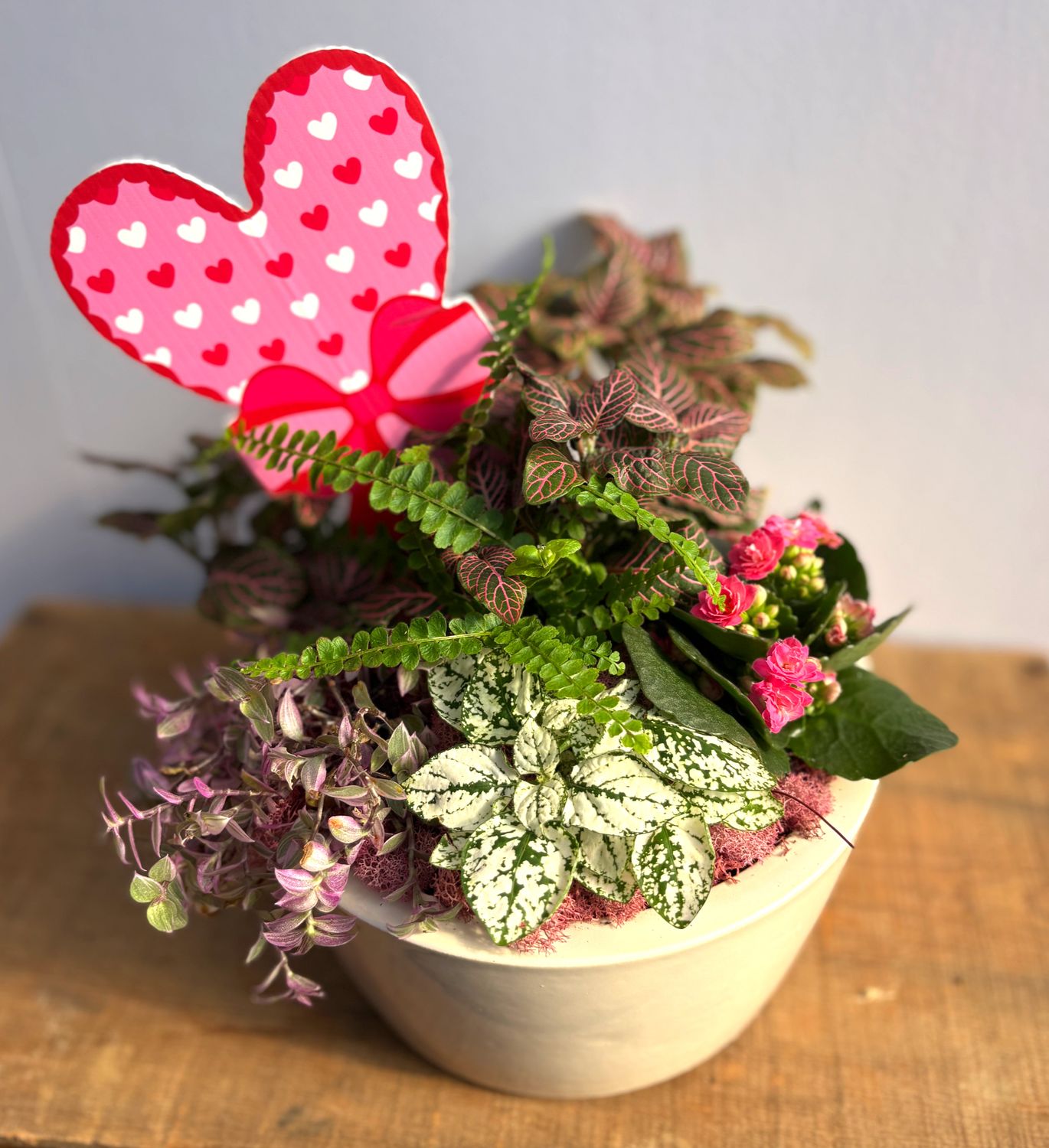 "Enchanted Garden of Love" Dish Garden